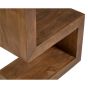 Oak Stain Dakota Mango Wood S Shaped Side Table