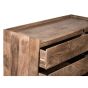 Oak Stain Scandi Mango 115cm 6 Drawer Sideboard - In Stock