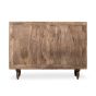 Oak Stain Scandi Mango 115cm 6 Drawer Sideboard - In Stock