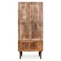 Oak Stain Scandi Mango 2 Drawer Wardrobe - In Stock