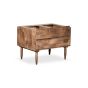 Oak Stain Scandi Mango 2 Drawer Wardrobe - In Stock