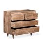 Oak Stain Scandi Mango 100cm 4 Drawer Chest