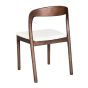 Stackable Oslo Cream Boucle Dark Leg Dining Chair - Due 14th September
