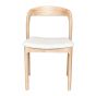 Stackable Oslo Cream Boucle Light Leg Dining Chair - Due 14th September