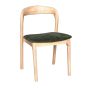 Stackable Oslo Green Velvet Light Leg Dining Chair - Due 14th September