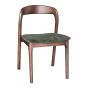 Stackable Oslo Green Velvet Dark Leg Dining Chair - Due 14th September