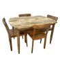 Scandi Mango 130cm Dining Table and 4 Scandi Mango Chairs