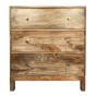 Inset Light Mango Chest of Drawers 