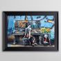 Pianist Graffiti Framed Art - In Stock