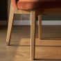 Zena CRIB5 Oak Chair - Orange Rust/Light Leg