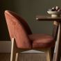 Zena CRIB5 Oak Chair - Orange Rust/Light Leg