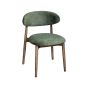Scandi Green Velvet Dining Chair