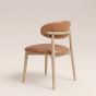 Scandi Tan Faux Leather Oak Dining Chair