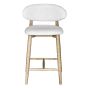 Scandi Cream Boucle CRIB 5 Bar Stool - Light Leg - Due 31st September