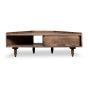 Oak Stain Scandi Mango 120cm Corner TV Unit - In Stock