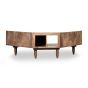 Oak Stain Scandi Mango 120cm Corner TV Unit - In Stock