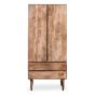 Oak Stain Scandi Mango 2 Drawer Wardrobe