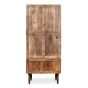 Oak Stain Scandi Mango 2 Drawer Wardrobe
