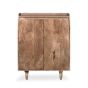 Oak Stain Scandi Mango 78cm Shoe Cupboard