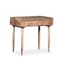Oak Stain Scandi Mango 90cm 2 Drawer Console Table