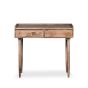 Oak Stain Scandi Mango 90cm 2 Drawer Console Table