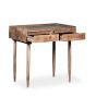 Oak Stain Scandi Mango 90cm 2 Drawer Console Table