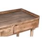 Oak Stain Scandi Mango 90cm 2 Drawer Console Table