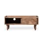Oak Stain Scandi Mango 90cm Sliding TV Unit - In Stock