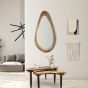 Scandi Mango 60cm Large Curved Mirror - In Stock