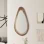 Scandi Mango 60cm Large Curved Mirror - In Stock