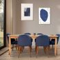 Scandi Mango 190cm Dining Table & 6 Zena Dining Chairs (2 Colours) - In Stock
