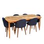 Scandi Mango 190cm DIning Table & 6 Zena Dining Chairs
