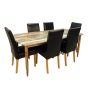 Scandi Mango 190cm Dining Table & 6 Barcelona Dining Chairs