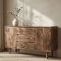 SM14K - Oak Stain Scandi Mango 130cm Sideboard