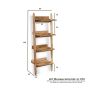 Oak Stain Scandi Mango 50cm Ladder Wall Unit - Due 23rd July