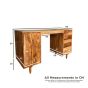 Oak Stain Scandi Mango 126cm Desk - Due 23rd July