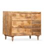 Scandi Mango 115cmn, 6 Drawer Sideboard