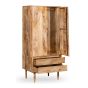 Scandi Mango 2 Drawer Wardrobe