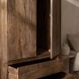Oak Stain Scandi Mango 2 Drawer Wardrobe - In Stock