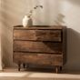 Oak Stain Scandi Mango 100cm 4 Drawer Chest - In Stock