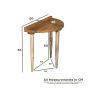 Scandi Mango Sofa End Table - In Stock