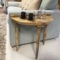 Scandi Mango Sofa End Table
