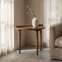 Oak Stain Scandi Mango Sofa End Table