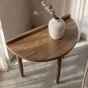 Oak Stain Scandi Mango Sofa End Table