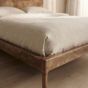 Oak Stain Scandi Solid Wood Bed