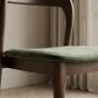 Stackable Oslo Green Velvet Dark Leg Dining Chair - Due 14th September