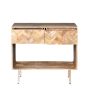 Block Light Mango Console Table