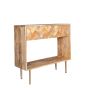 Block Light Mango Console Table