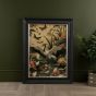 Oriental Framed Art - Crane & Koi 