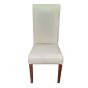 Cream Barcelona Leather Dining Chair (T10)